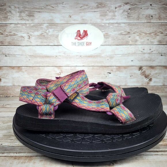 Teva Original Women's Size 8 Multicolour Universal Sport Sandals Straps Shoes - Picture 1 of 12